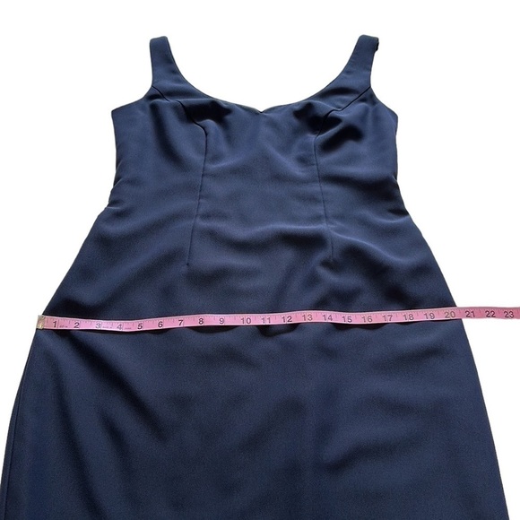 Emma Navy Blue Sleeveless Sheath Dress - Size 12 - Picture 9 of 10